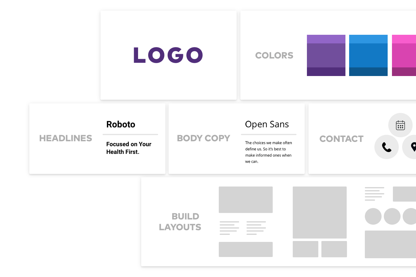 Core campaign site building blocks